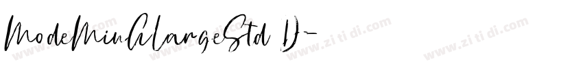 ModeMinALargeStd D字体转换